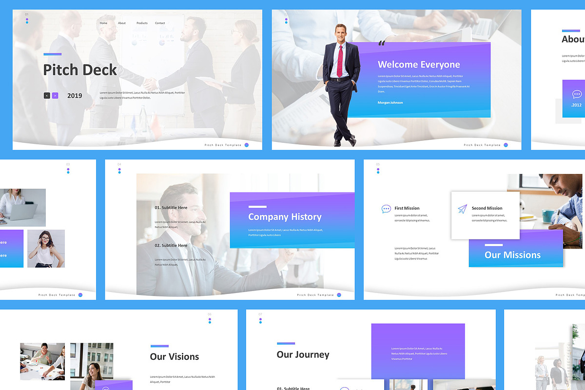 Pitch Deck Keynote Template, a Presentation Template by Giant Design