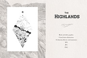 Highlands. Vector illustrations, an Illustration by Nadia Murash (Thumbnail 1 of 6)