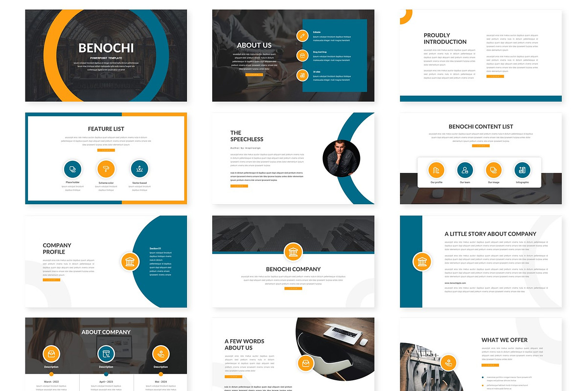 Benochi - Google Slides Template, a Presentation Template by inspirasign (Photo 2 of 4)