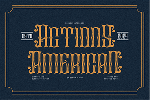 Actions American - Vintage Font