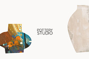 POTTERY STUDIO. HAND DRAWN CLIPART, an Object Illustration by Barkova Nadya (Thumbnail 7 of 7)