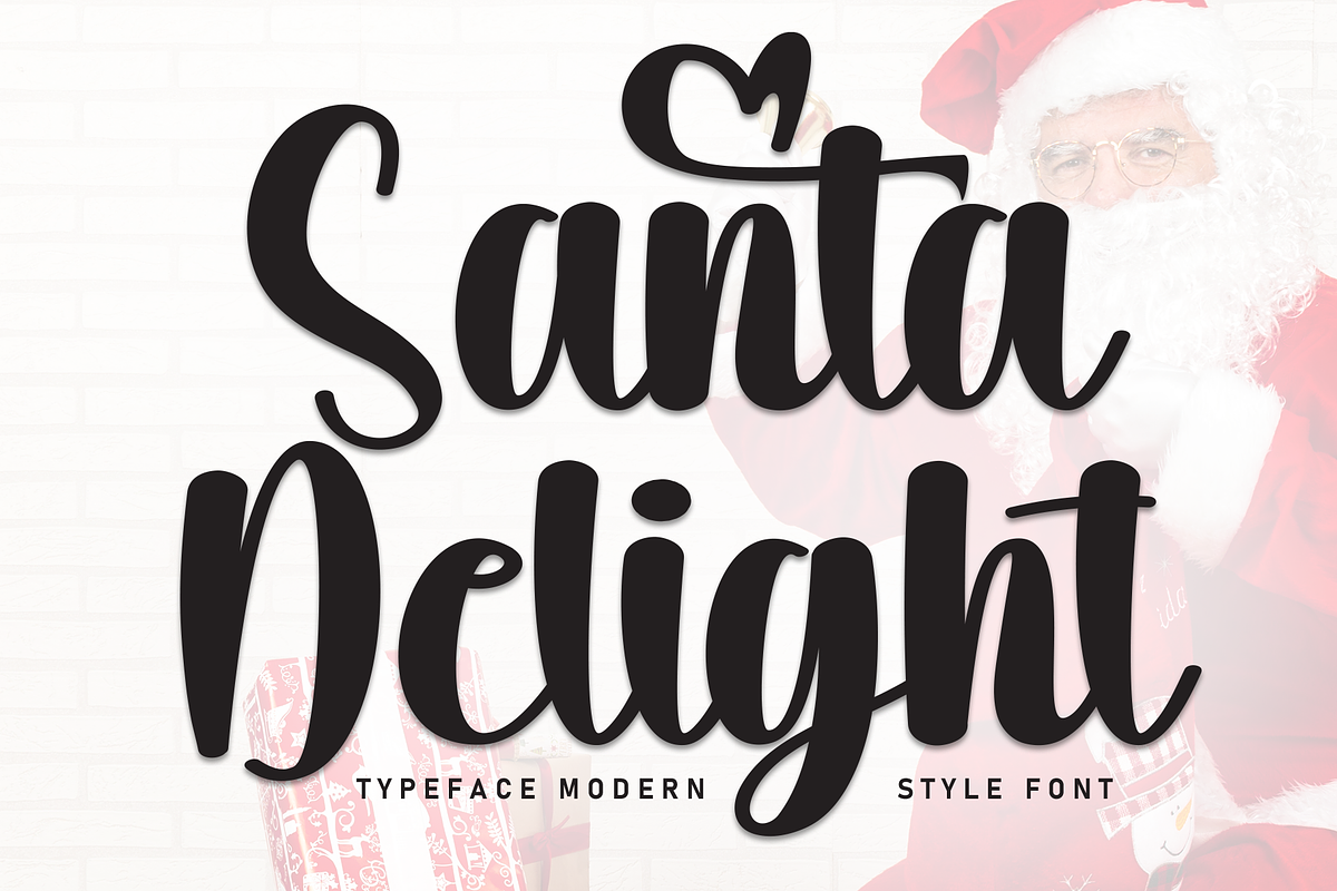 Santa Delight | Script Font, a Handwritten Font by Scratchones (Photo 1 of 9)