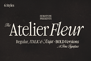 Atelier Fleur - Nostalgic Serif, a Serif Font by Fenotype (Thumbnail 1 of 15)