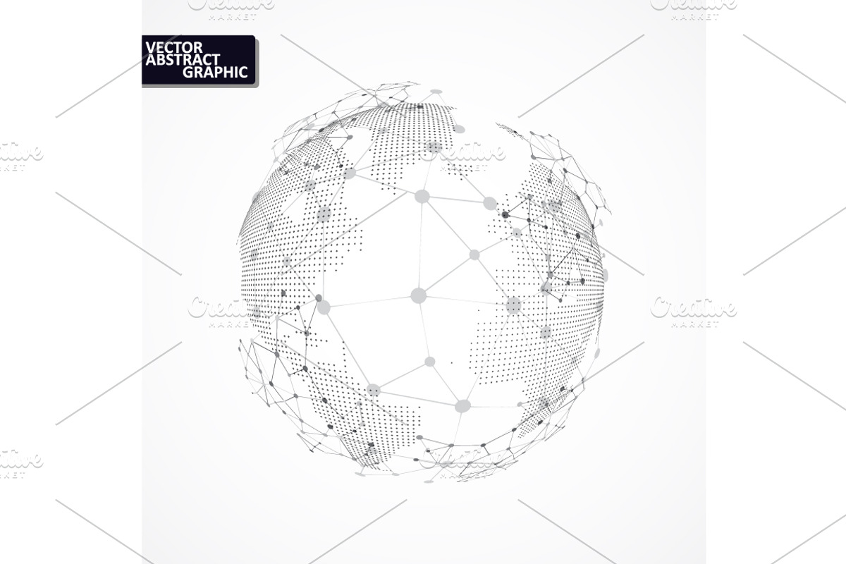 Set of technology image of globe., a Technology Illustration by majcot (Photo 2 of 6)