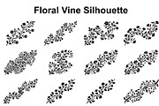 Elegant Floral Vine Silhouette, an Object Graphic by Creativeshirt (Thumbnail 1 of 3)
