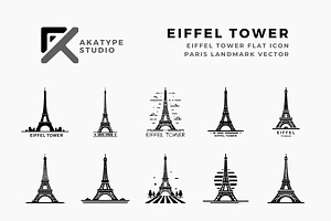 Eiffel Tower Vector Icon, an Icon by Akatype Studio