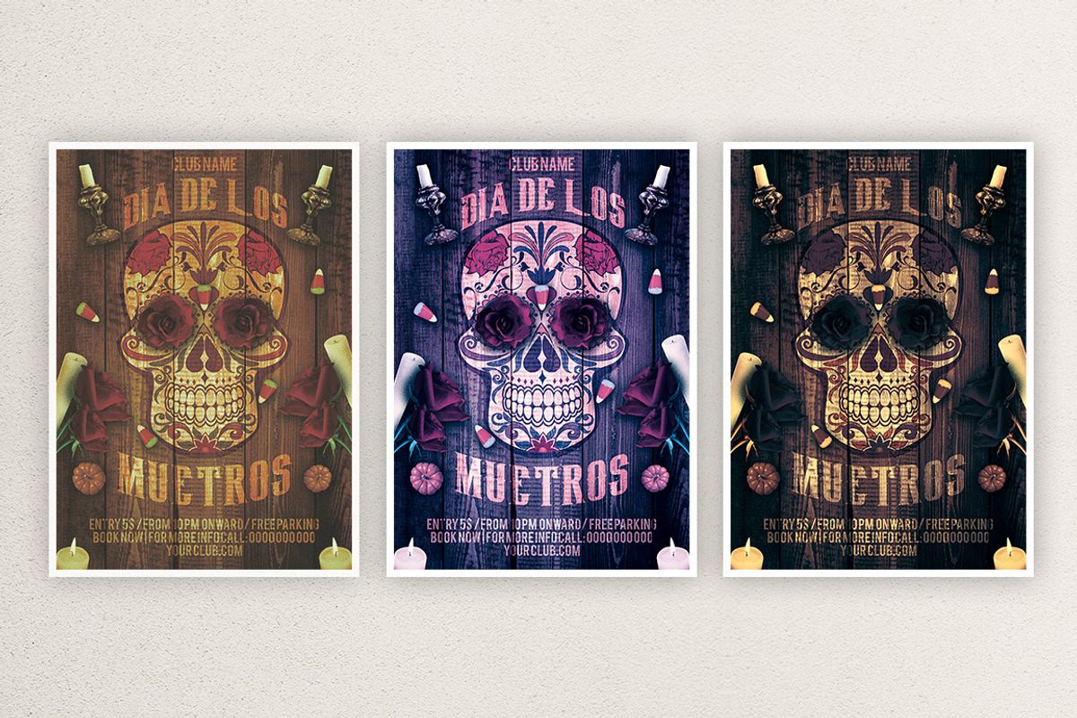 Dia De Los Muertos 2, a Flyer Template by What a Story (Photo 2 of 5)