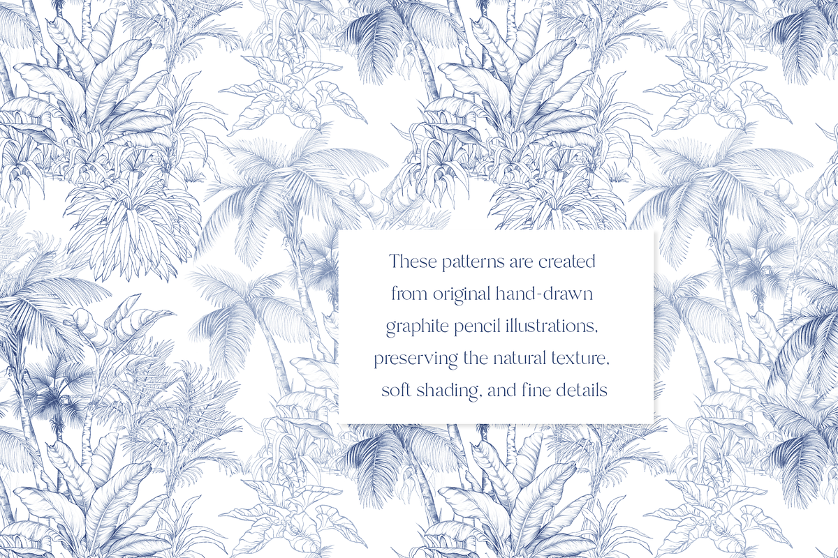 Sketch Tropical Forest Patterns, a Pattern Graphic by Jeanna Draw (Photo 3 of 14)