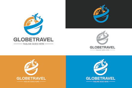 Globe Travel Logo Template