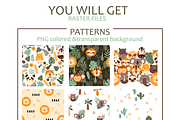Jungle Pattern Collection, a Pattern Graphic by moolesya (Thumbnail 7 of 8)