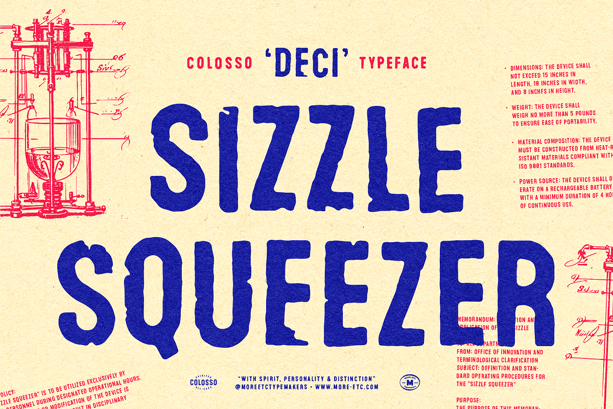 Colosso Display Font Collection, a Sans Serif Font by More Etc. Studios (Photo 11 of 19)