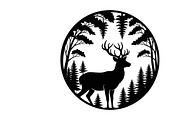 Beautiful deer forest circle art, an Illustration by Amazin_art (Thumbnail 15 of 32)