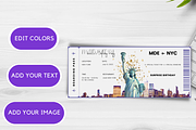 Editable Boarding Pass Template, a Card Template by YasdeyDesigns (Thumbnail 8 of 8)