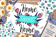 Home sweet Home - big doodle set, an Object Graphic by Kseniya_design (Thumbnail 1 of 5)