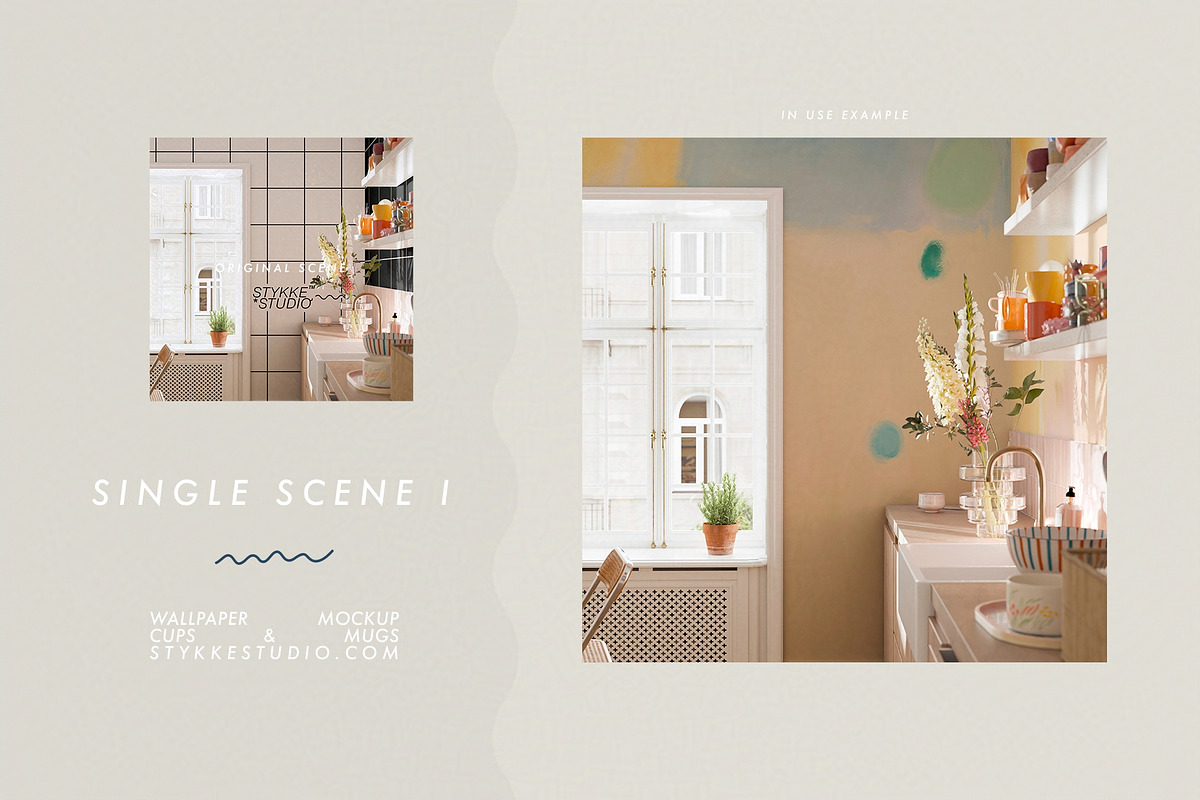 WALLPAPER MOCKUP | Kitchen Mockup, a Household Mockup by Stykke Studio (Photo 14 of 29)