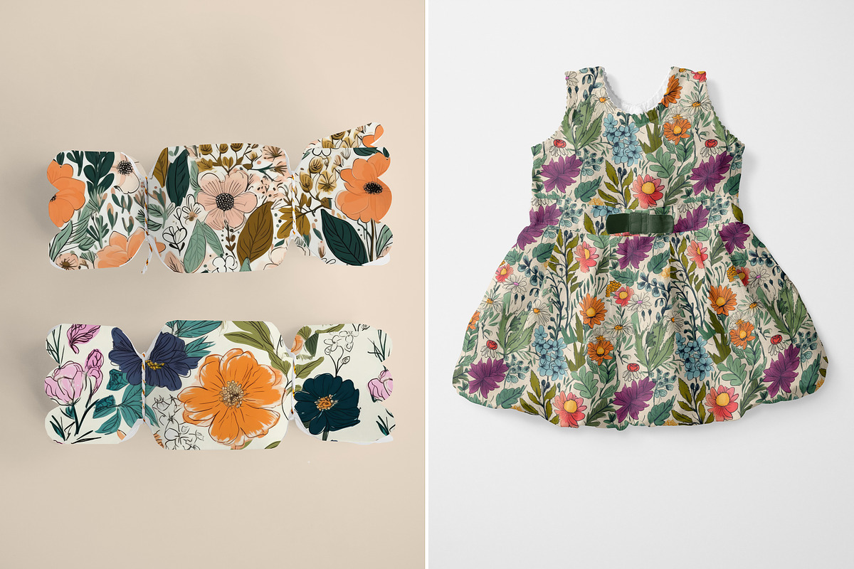 Summer Floral Seamless Patterns, a Pattern Graphic by Ninterints (Photo 9 of 14)