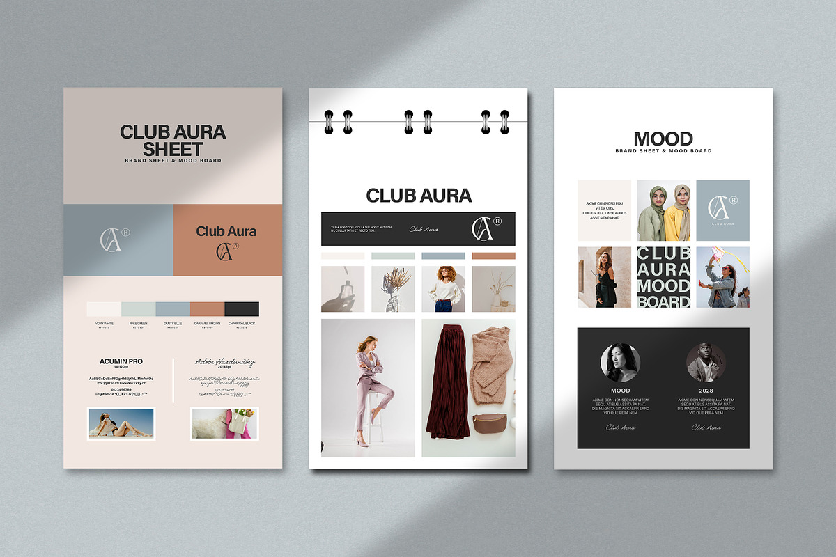 AURA Brand & Mood Board Template preview 6
