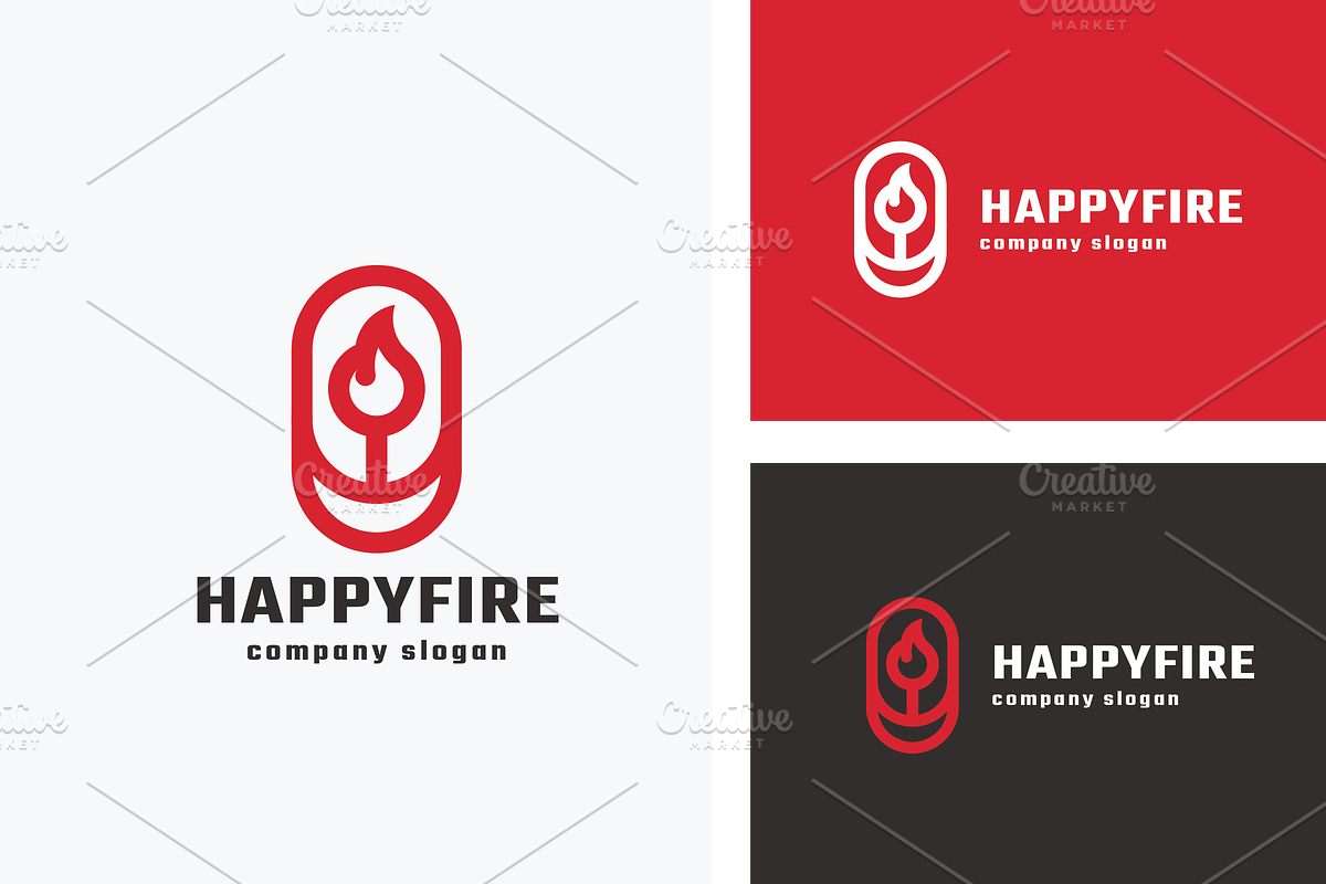 Happy Fire Logo, a Branding & Logo Template by Design_Planet (Photo 3 of 3)