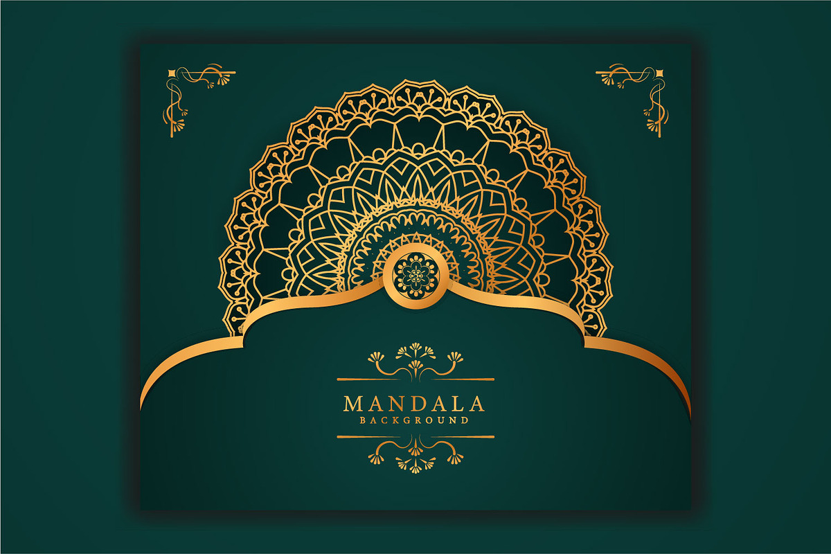 6 Luxury mandala background set, a Decorative Illustration by vectorartificer (Photo 6 of 7)