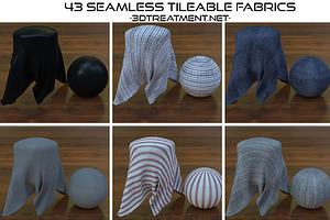 43 Seamless Tileable Fabric Shaders