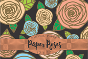 Floral Patterns, paper rose, a Pattern Graphic by Kiwi Fruit Punch (Thumbnail 3 of 5)
