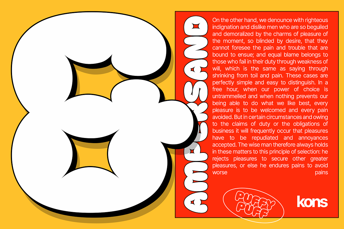 Puffypuff - Bubble Pop Display Fonts, a Font by Konstantine Studio (Photo 6 of 8)