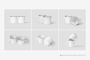 Enamel Mugs Mock-up