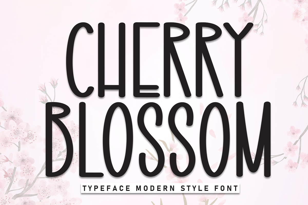 Cherry Blossom | Script Font, a Script Font by Scratchones (Photo 1 of 8)