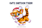 Cute Cartoon Tiger., an Animal Illustration by KENO Mascots (Thumbnail 2 of 9)