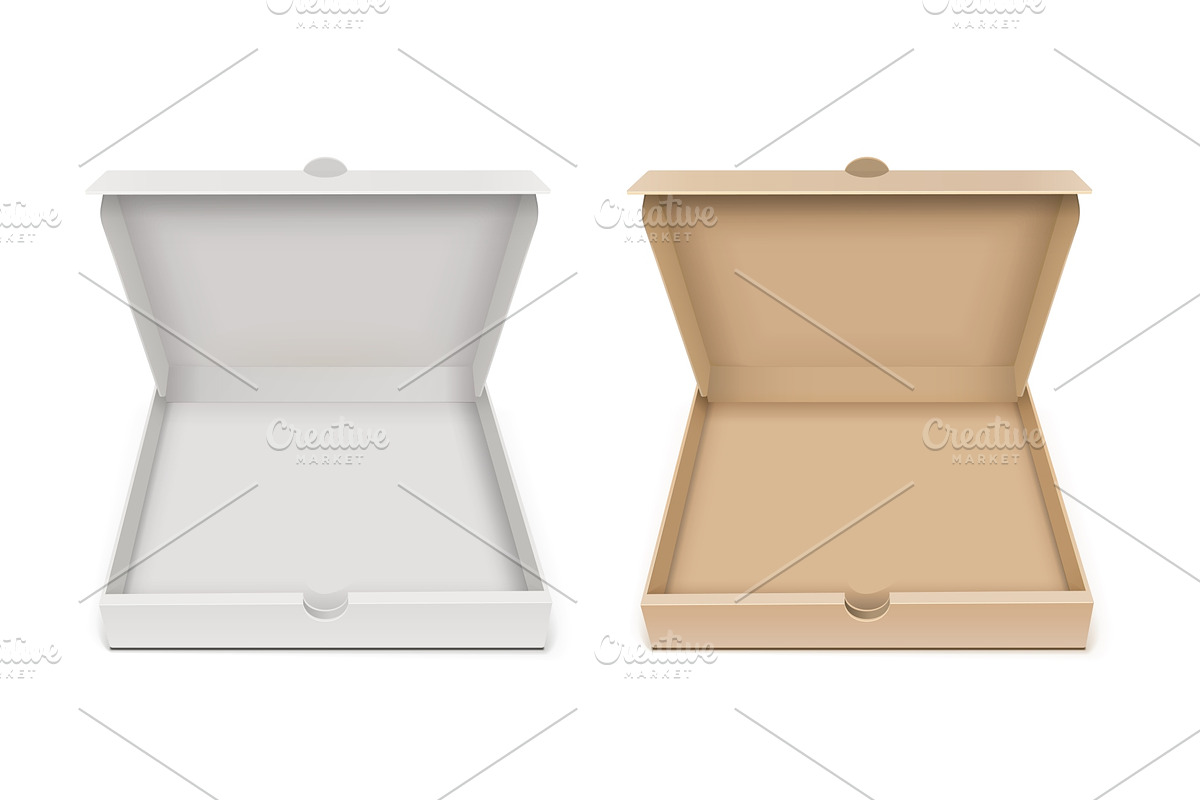Cardboard pizza box, a Food Illustration by Aleksangel