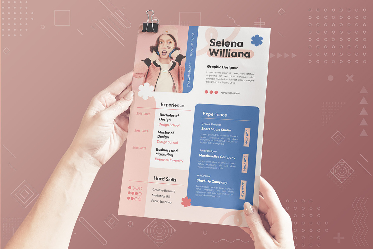 Color Resume, a Print Template by Fannan Studio (Photo 2 of 2)