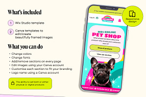 Wix Pet Shop Website Template