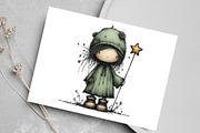 Whimsical Christmas Doll Clipart, an Icon by Canvas Craft (Thumbnail 5 of 7)