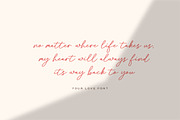Your Love - Romantic Wedding Font, a Script Font by Typebae (Thumbnail 5 of 8)