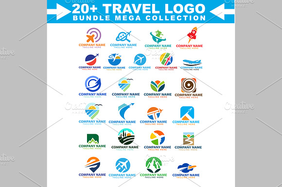 Ultimate Travel Logo Pack 50+ preview 2