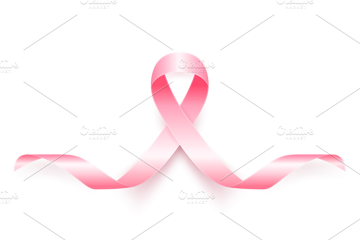 Pink ribbon, Breast Cancer Awareness, an Object Graphic by Gomolach (Photo 9 of 9)