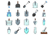 Shovels spades and trowels vector, an Object Graphic by pikepicture (Thumbnail 2 of 3)