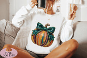 Glitter Fall Pumpkin PNG, an Illustration by Daily.Designs (Thumbnail 4 of 5)