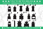 Coffee Grinder Svg, Grinder Svg, an Object Graphic by VectorWorlds (Thumbnail 1 of 3)