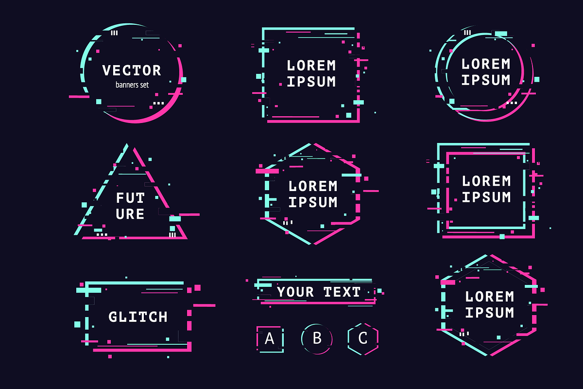 Glitch Banners, a Templates & Theme by ne2pi (Photo 3 of 4)