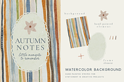 Autumn Mood Watercolor Collection, a Background Graphic by Karma (Thumbnail 3 of 19)