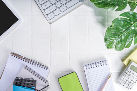 Office desk background, a Business Photo by Rimma