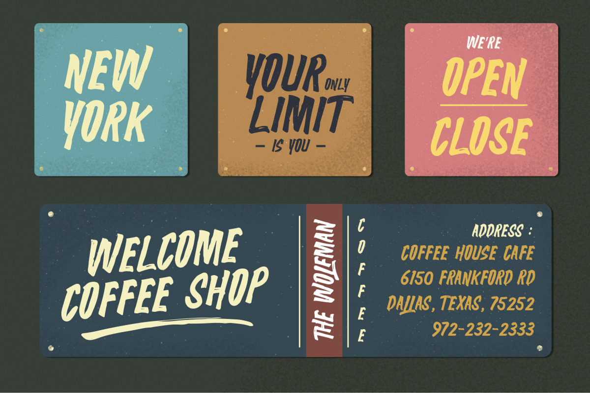 MYWAY Handpainted Font, a Slab Serif Font by Anxiety Studio (Photo 5 of 12)