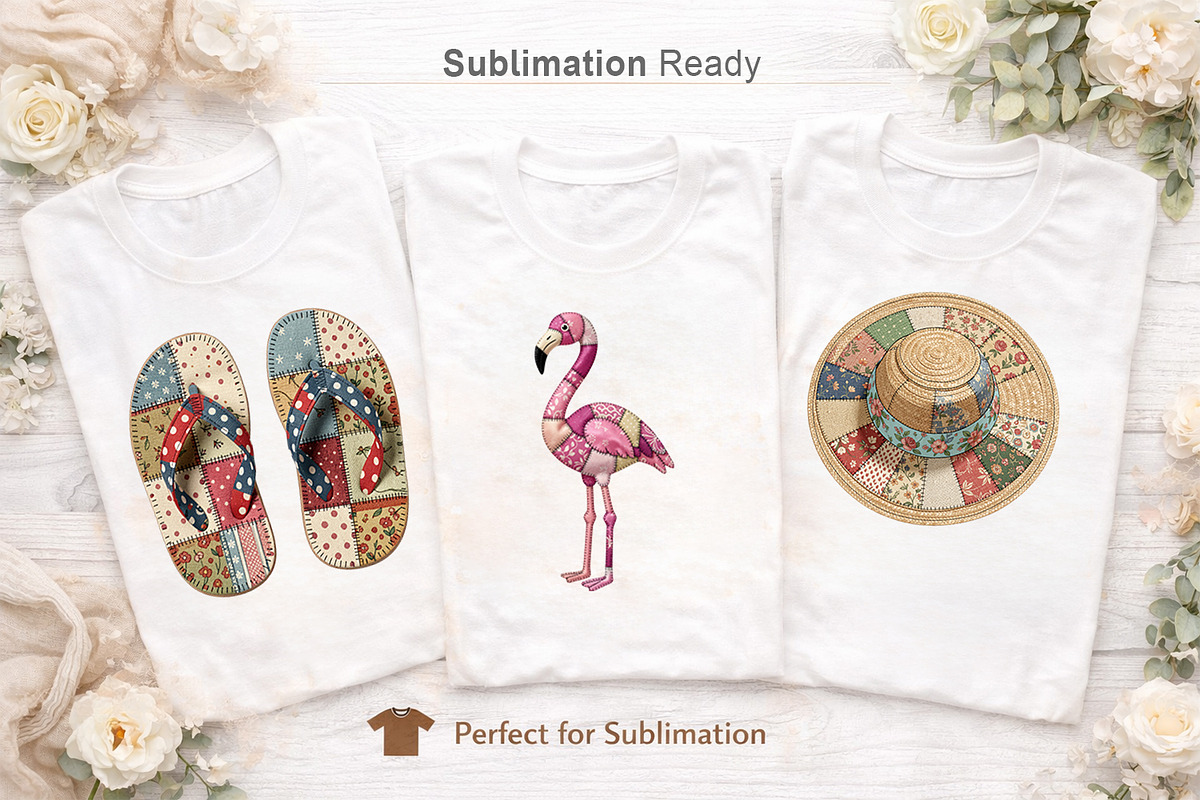 Summer Patchwork Sublimation, a Seasonal Illustration by Artnoy (Photo 5 of 18)
