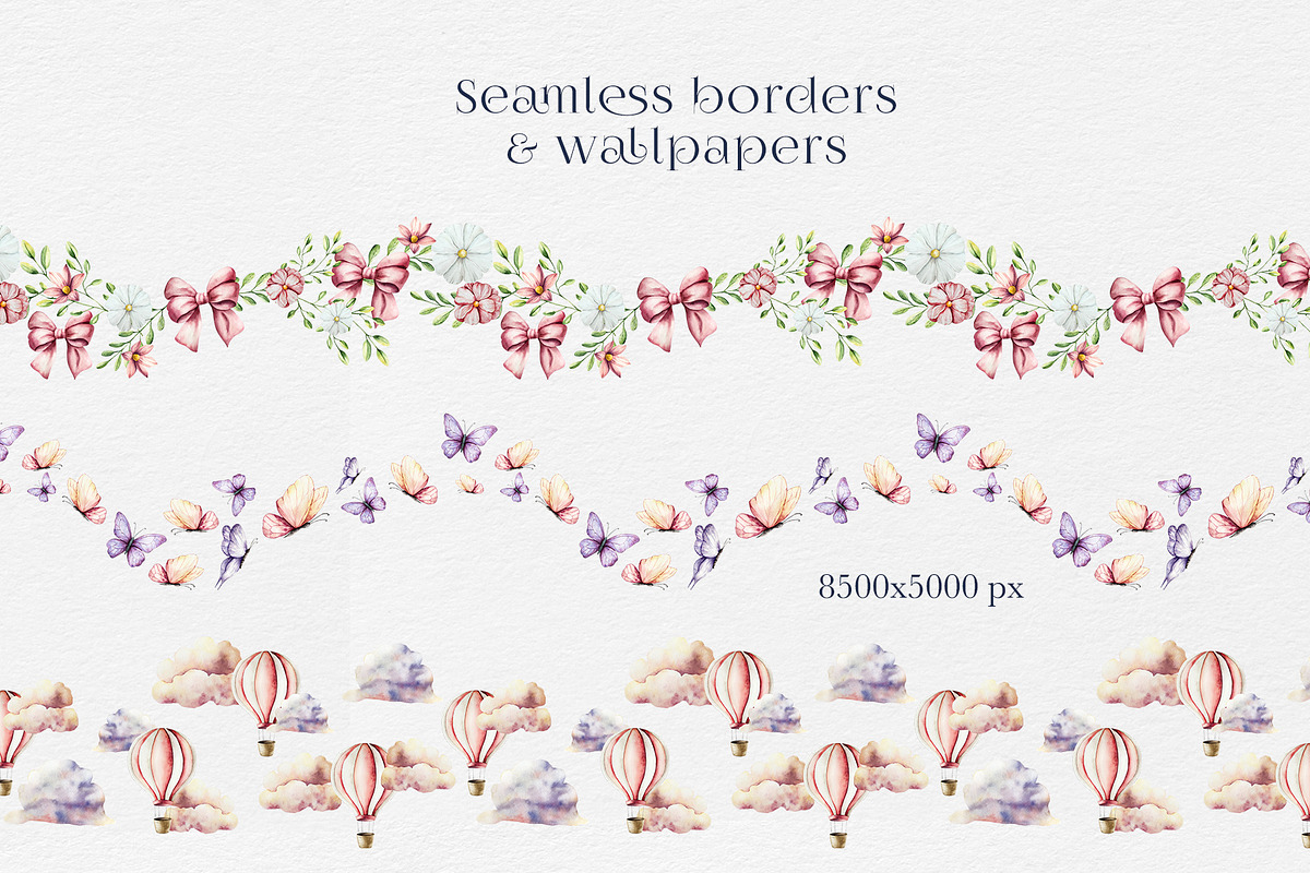 Fairy tale watercolor clip art, an Illustration by Navenzeles (Photo 8 of 12)
