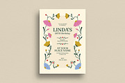 Flower Birthday Invitation, an Invitation Template by Guuver (Thumbnail 1 of 3)