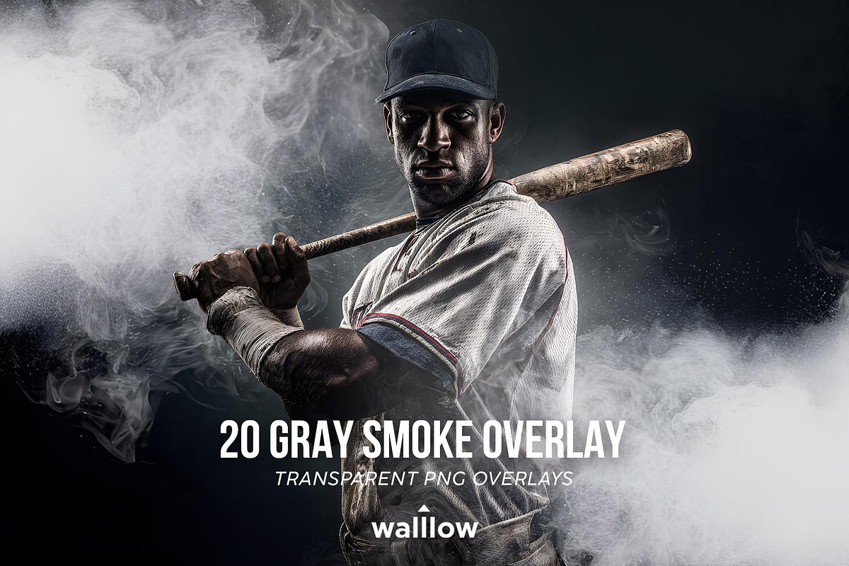 Transparent PNG Smoke overlay set, a Layer Style Add-On by Walllow Creatives (Photo 3 of 6)