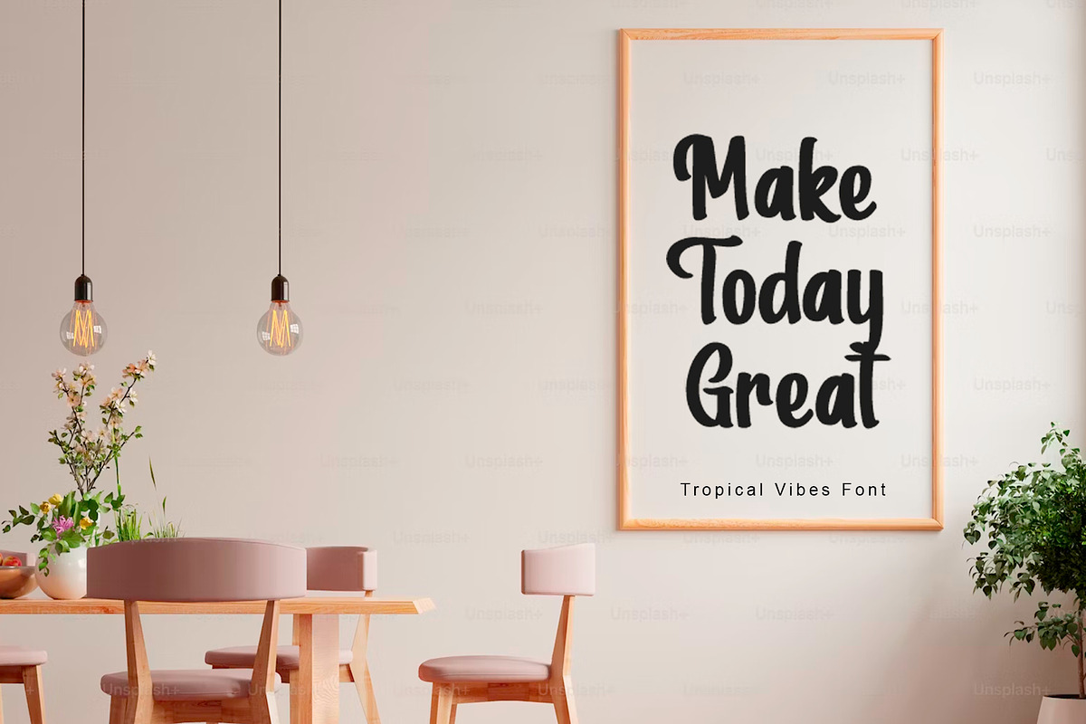 Tropical Vibes Cute Handwritten Font, a Handwritten Font by Yuby Creative (Photo 5 of 6)