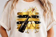 New Year Champagne Celebration PNG, an Object Graphic by Zahyl Studio (Thumbnail 2 of 7)