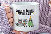 Funny Christmas Sarcastic Raccoon, an Illustration by Black Bird Studio (Thumbnail 3 of 4)